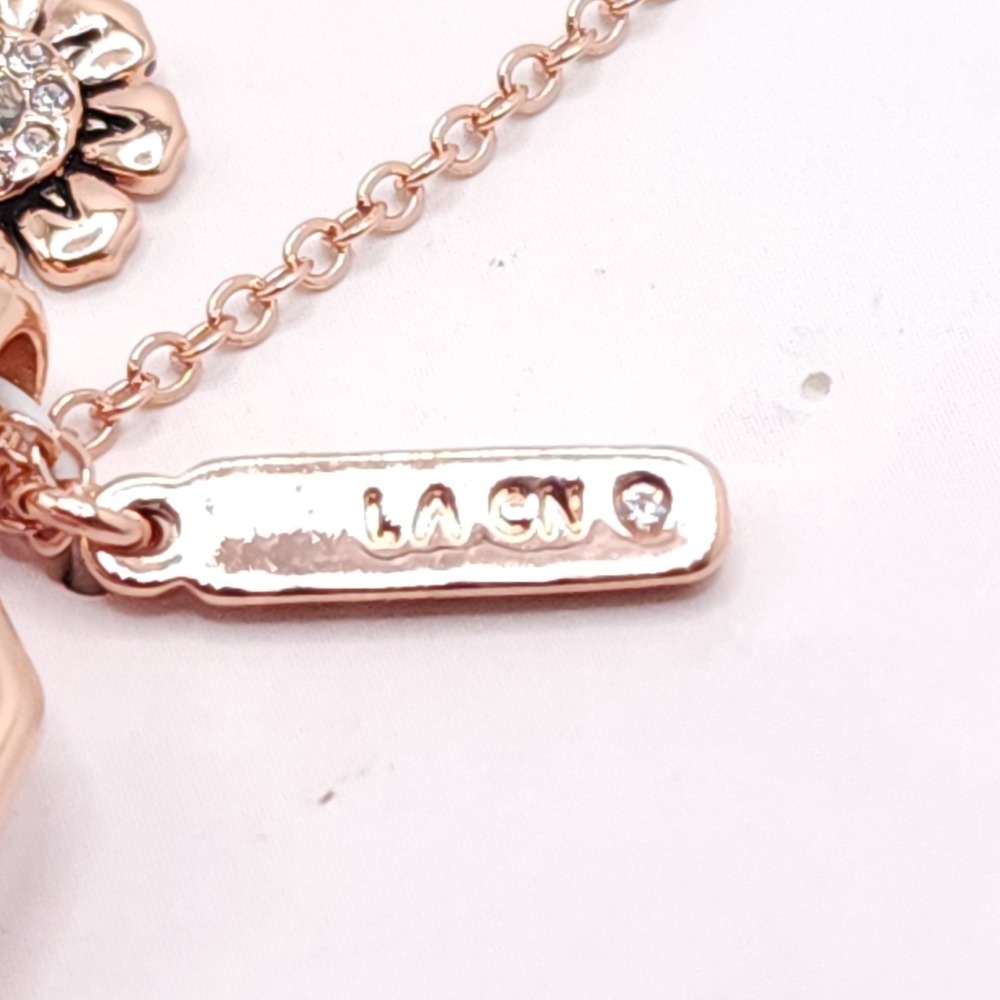 Believe by Brilliance Rose Gold Amethyst Charm Necklace Set - Picture 2 of 5